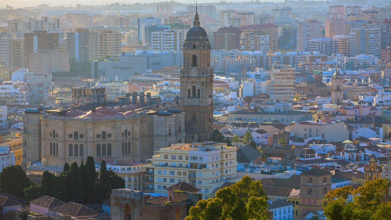 Vedute del Centro Storico e della Cattedrale di Málaga