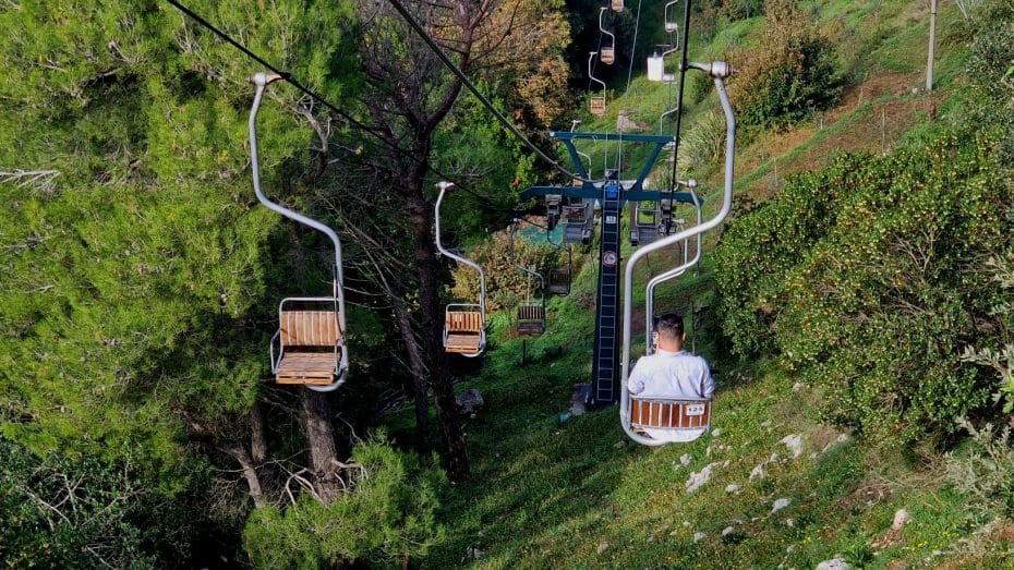 Anacapri has a gondola service that takes you to the top of Monte Solaro