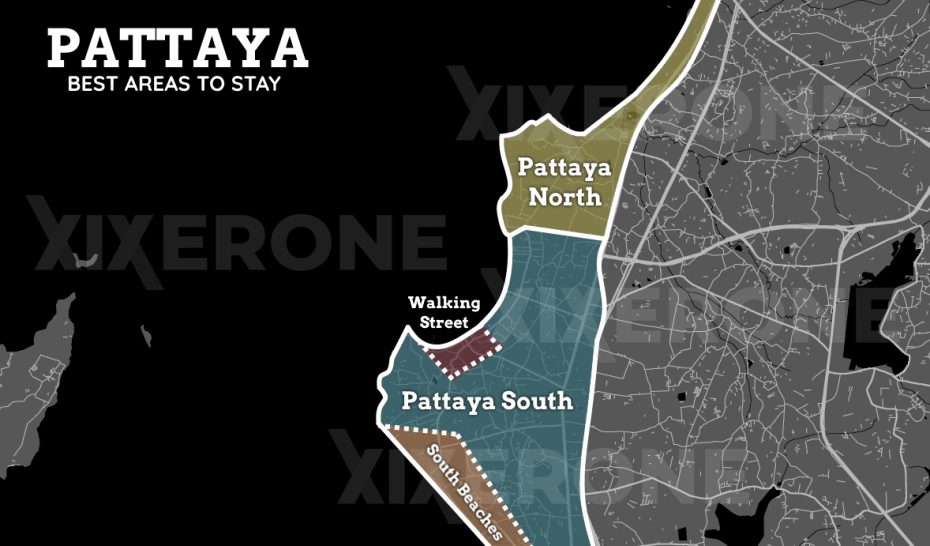 Pattaya: Mappa degli alloggi