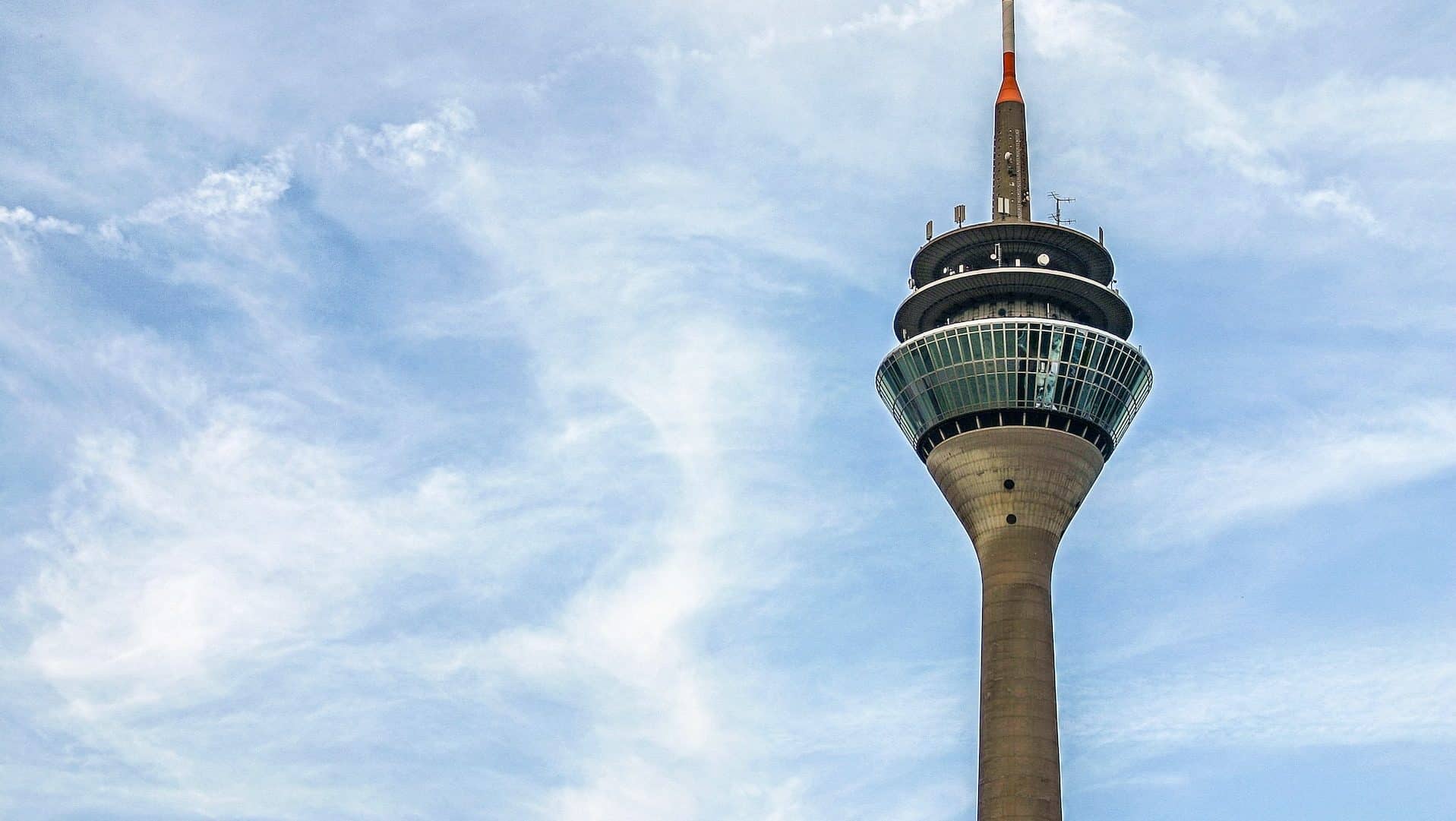 Rheinturm is the tallest building in Düsseldorf