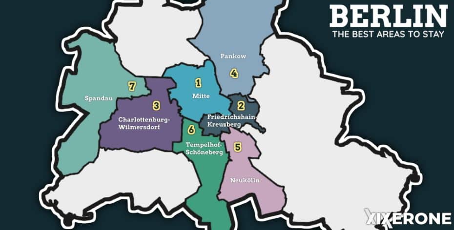 Guia de barris de Berlín. Feu clic aquí per veure tots els hotels de Berlín en un mapa