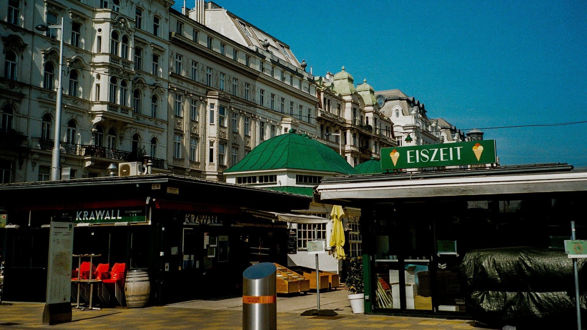 Naschmarkt, the most popular market in Vienna is located between Wieden & Mariahilf