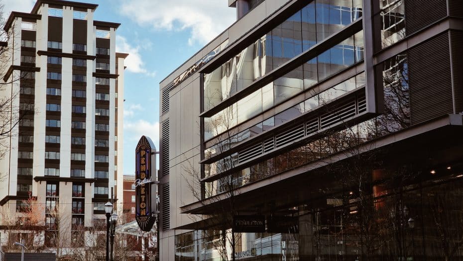 El centro de Portland es uno de los distritos más animados y vibrantes de la ciudad.