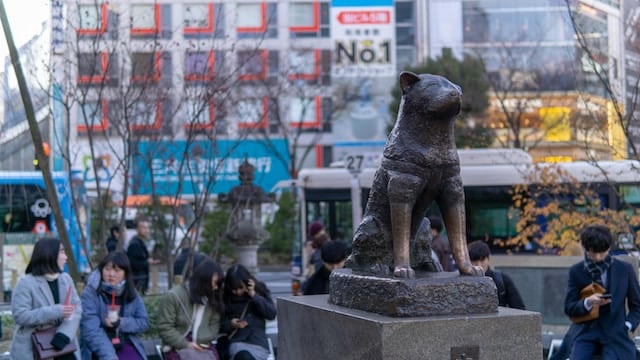 La estatua de Hachiko es una de las principales atracciones de Shibuya