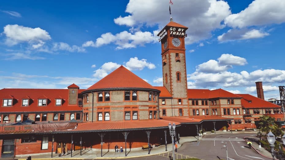 La Union Station di Portland offre collegamenti ferroviari con la California e lo stato di Washington