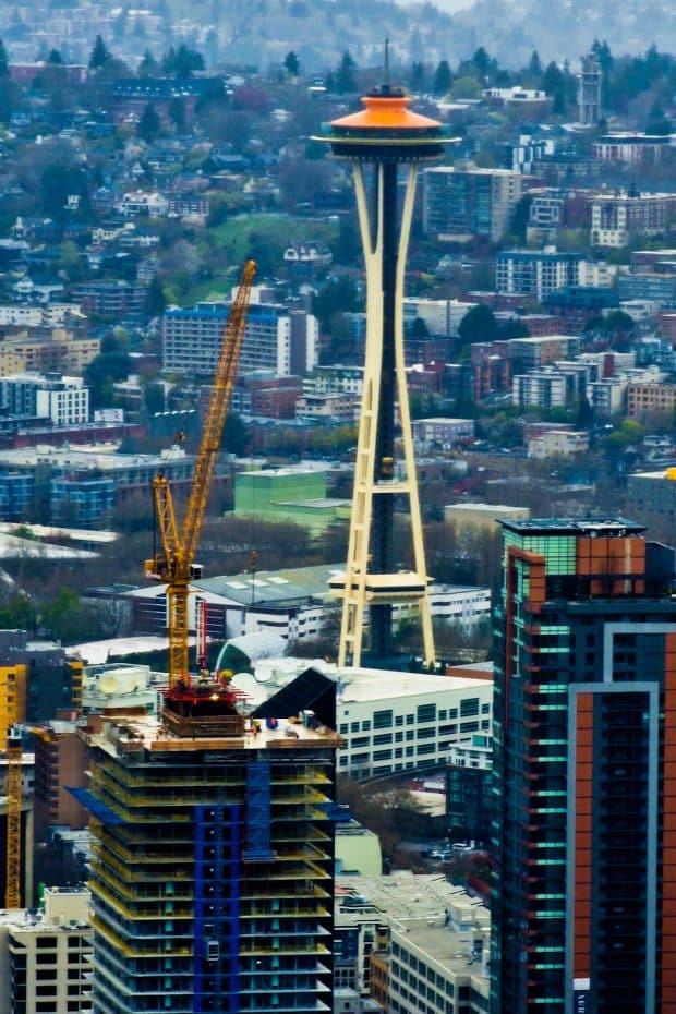 Space Needle from the Columbia Center Panoramic Viewpoint