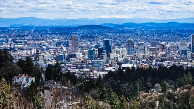 The West Hills neighborhood offers some of the best views in Portland