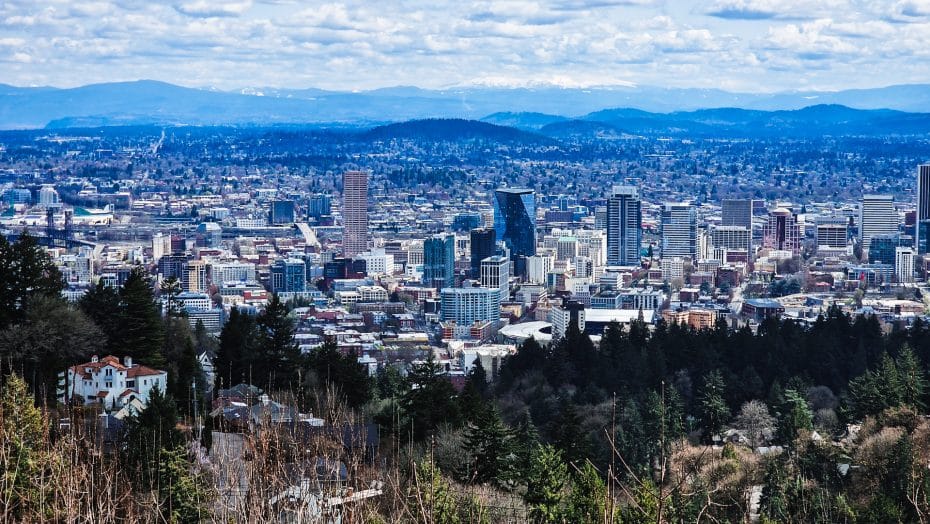 El barrio de West Hills ofrece algunas de las mejores vistas de Portland
