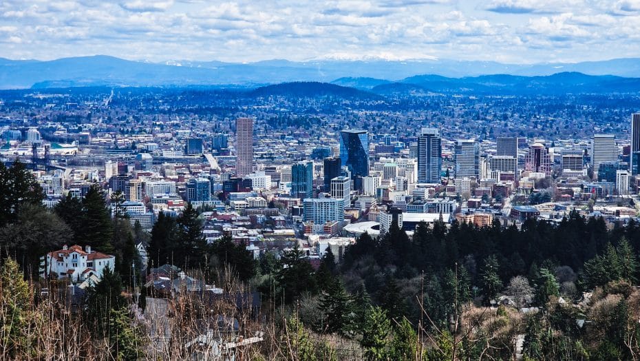 Il quartiere di West Hills offre alcuni dei migliori panorami di Portland