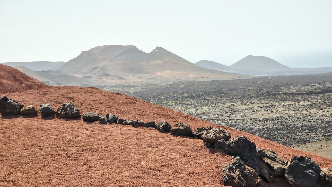 Timanfaya National Park, one of the main attractions of Lanzarote, Spain
