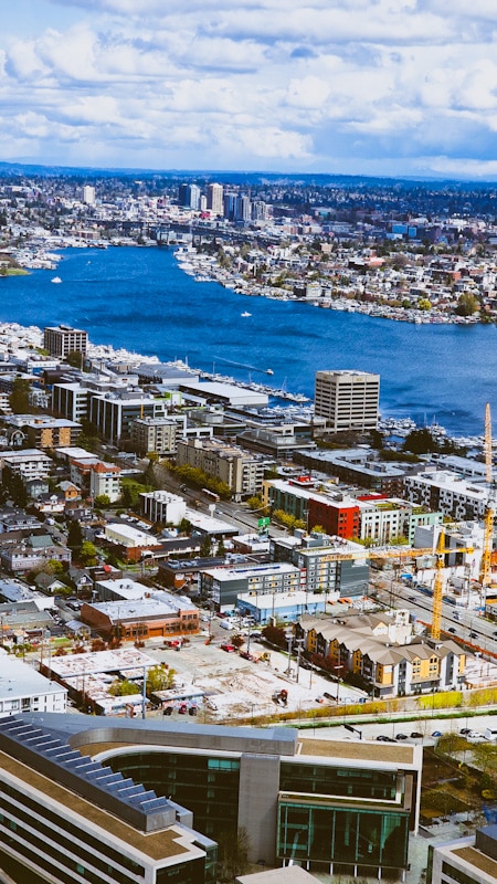 Vistas de la Space Needle de Seattle