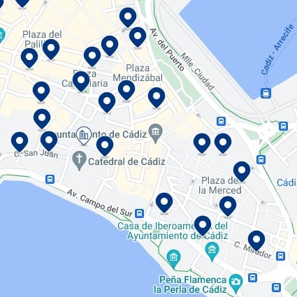 El Populo Accommodation Map
