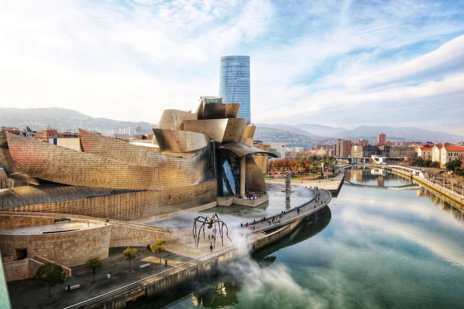 Guggenheim Museum Bilbao is one of the most architecturally striking museums in Spain