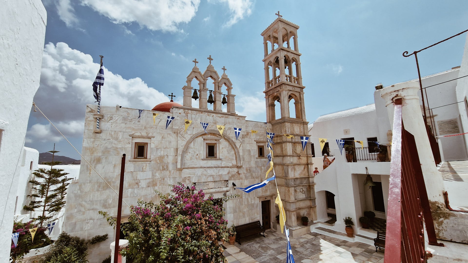 A picturesque village with traditional charm, Ano Mera offers a quieter and more authentic side of Mykonos