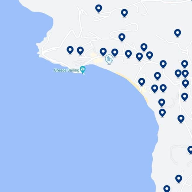 Agios Ioannis Accommodation Map