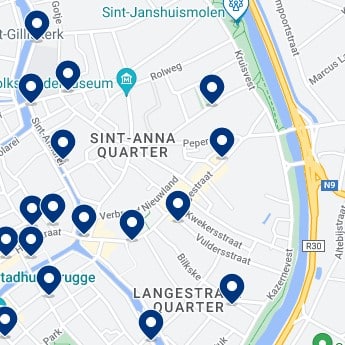 Sint-Anna Accommodation Map