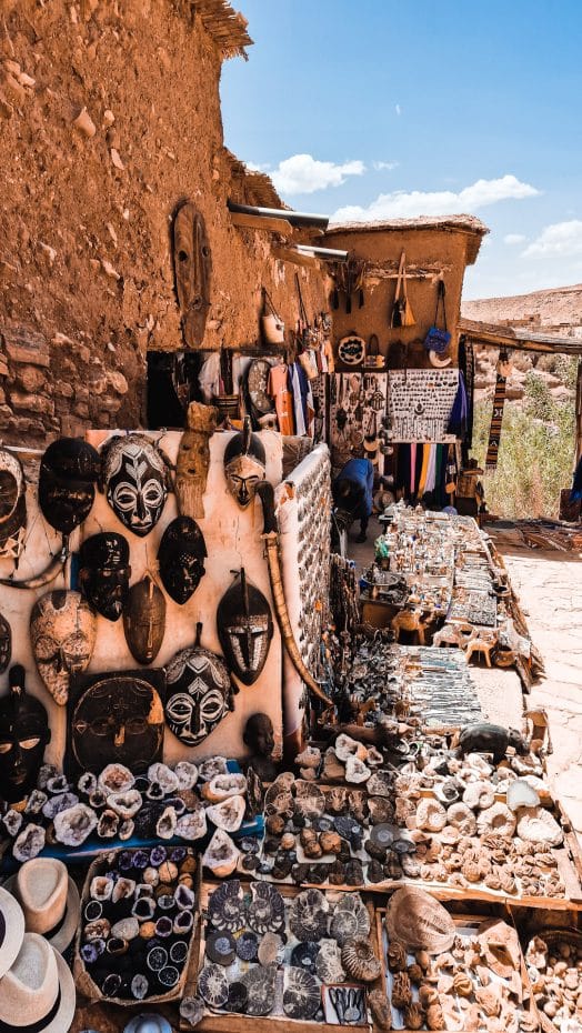 Artisanal market in Ait Benhaddou