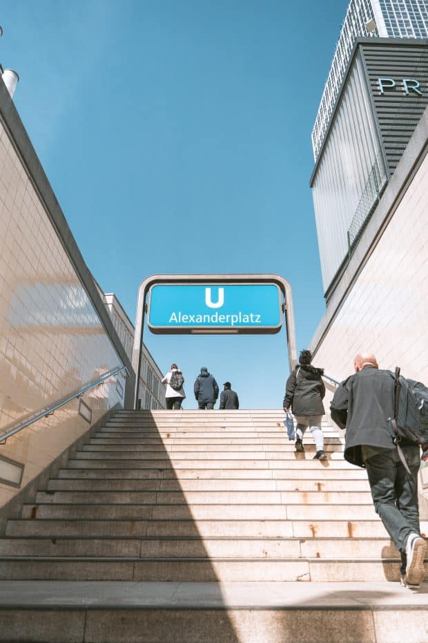 Berlin's Alexanderplatz is one of the city's transportation hubs