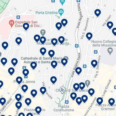 Castello Cagliari Accommodation Map