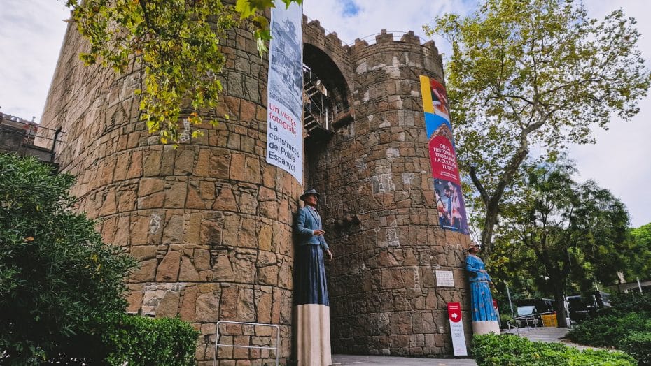 Poble Espanyol's entrance is based on the Walls of Ávila