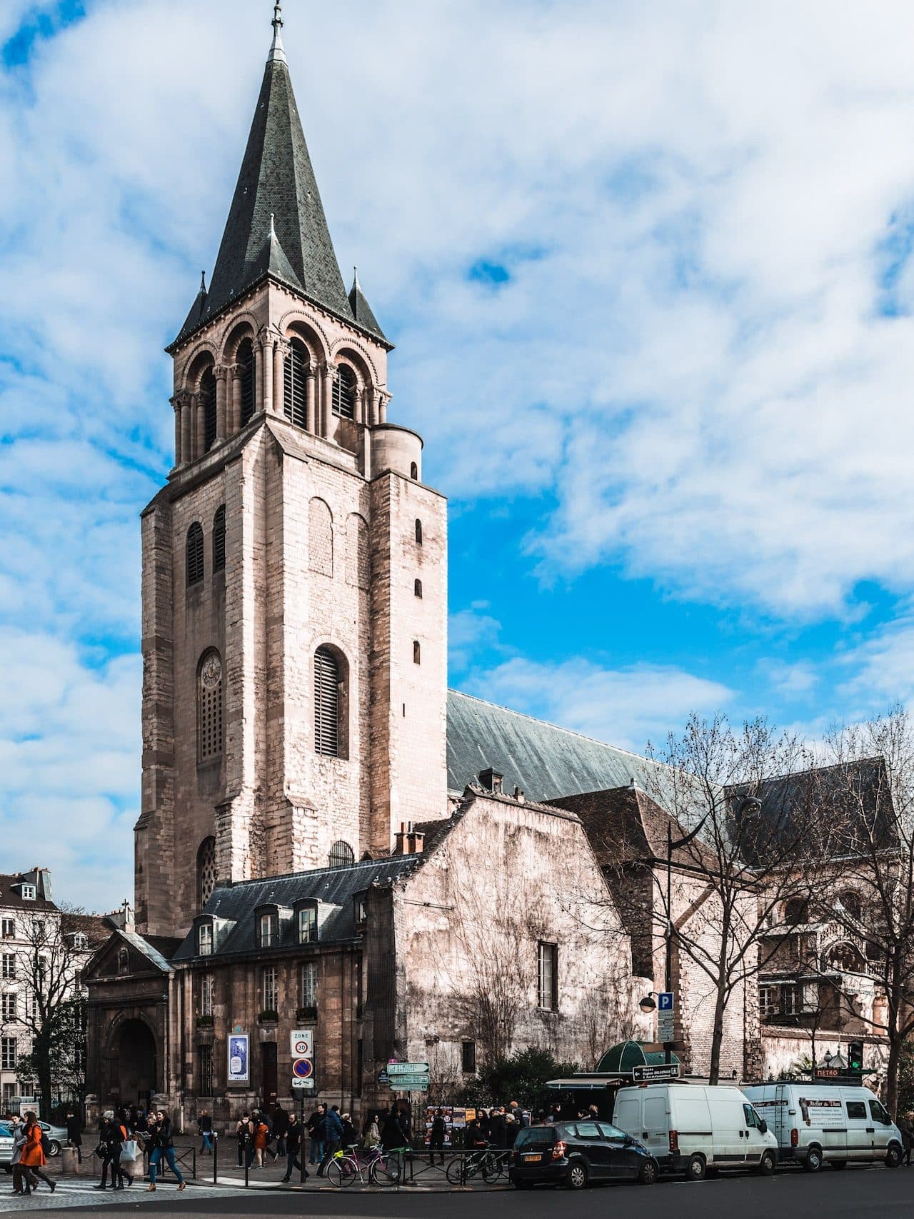 Romanesque Paris Architecture - Abbaye de Saint-Germain-des-Prés