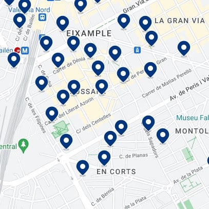 Russafa Accommodation Map