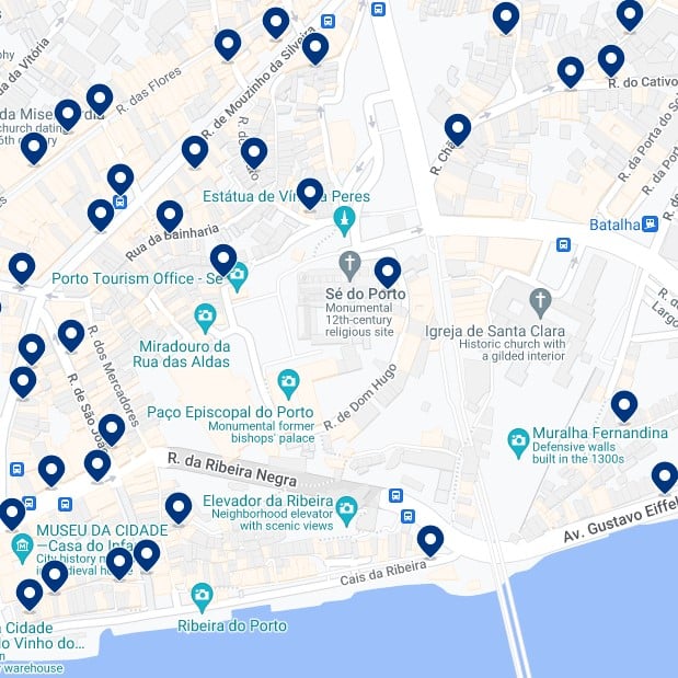 Sé Accommodation Map
