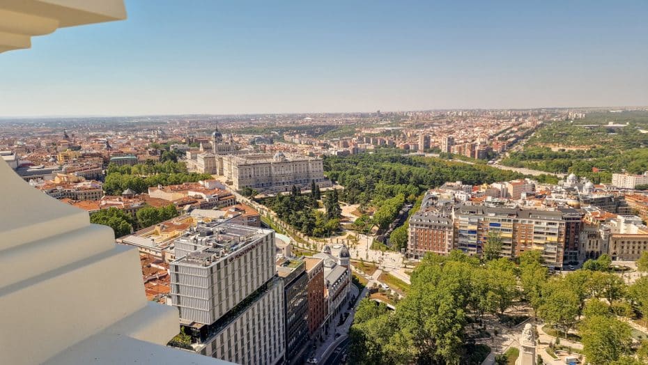 Vistas desde RIU Plaza España, Madrid