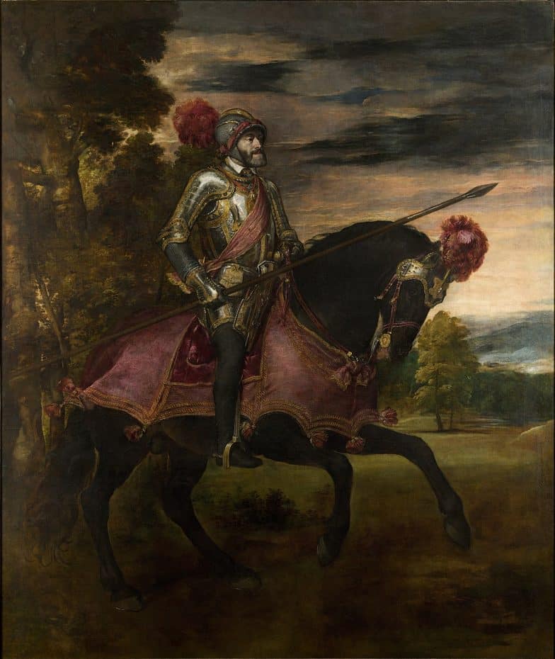 Carlos V en Mühlberg de Tiziano - Museo del Prado