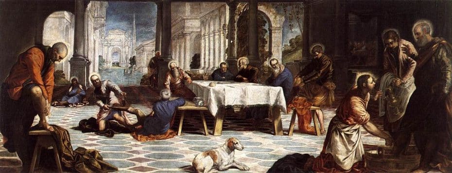 Cristo lavando los pies a los discípulos, de Tintoretto