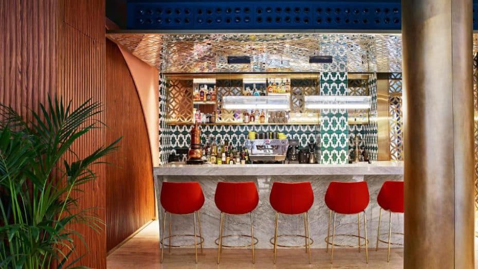 Ciutat Vella is the best location in Barcelona for nightlife. Plus, the hotels in the area like the Kimpton Vividora have great bars (pictured)