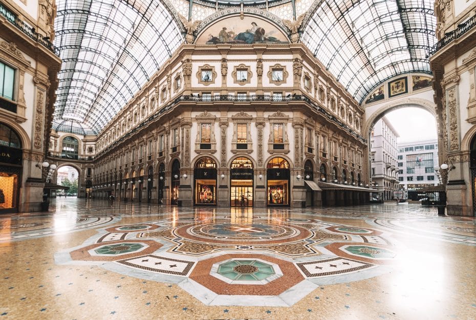 La Galería Vittorio Emmanuele II es una de las principales atracciones de Milán y del norte de Italia.