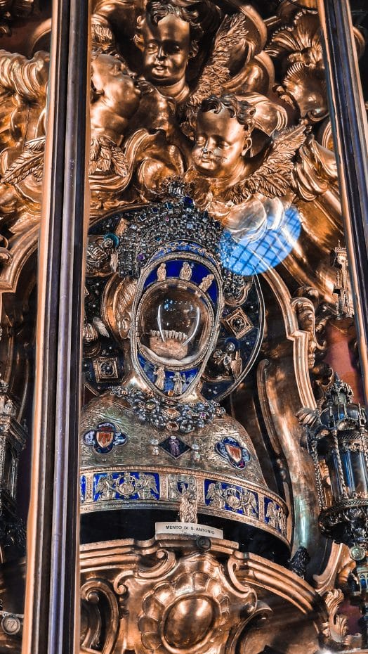 Saint Anthony's jawbone in Padua