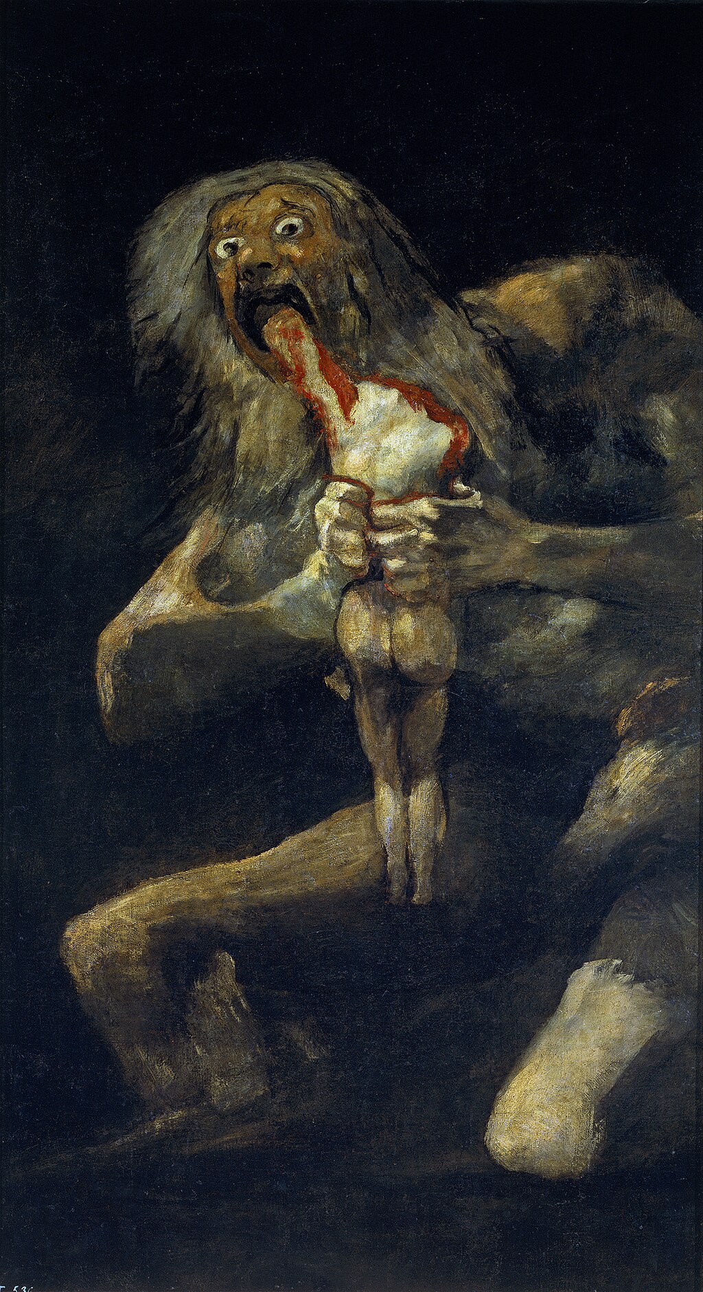 Saturno devorando a su hijo de Francisco Goya - Obras maestras del Prado