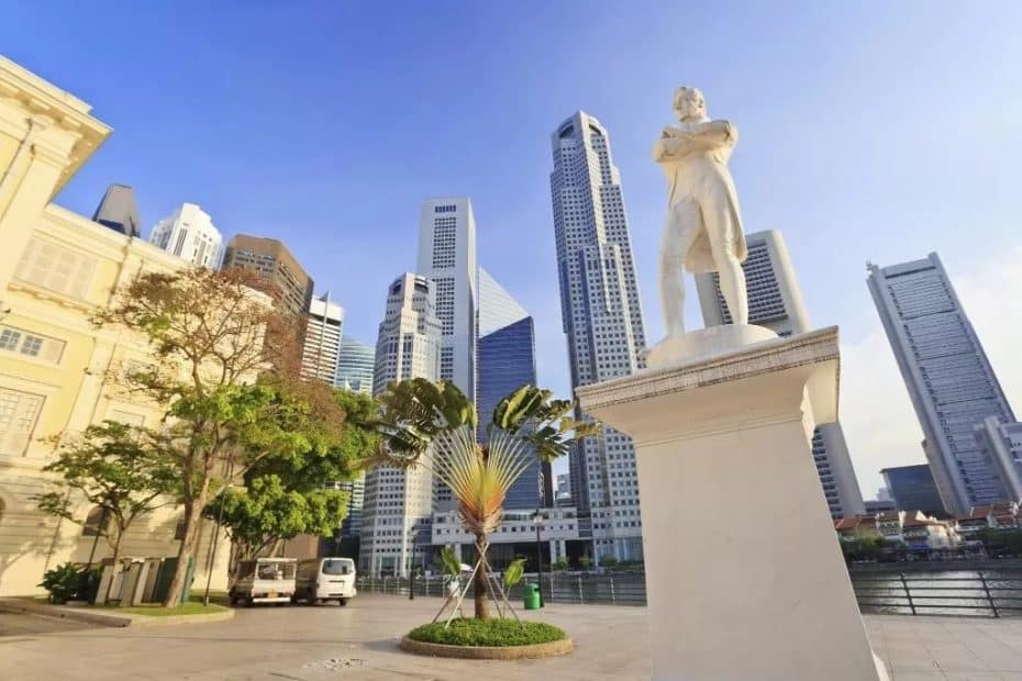 Statua di Sir Stamford Raffles, Singapore
