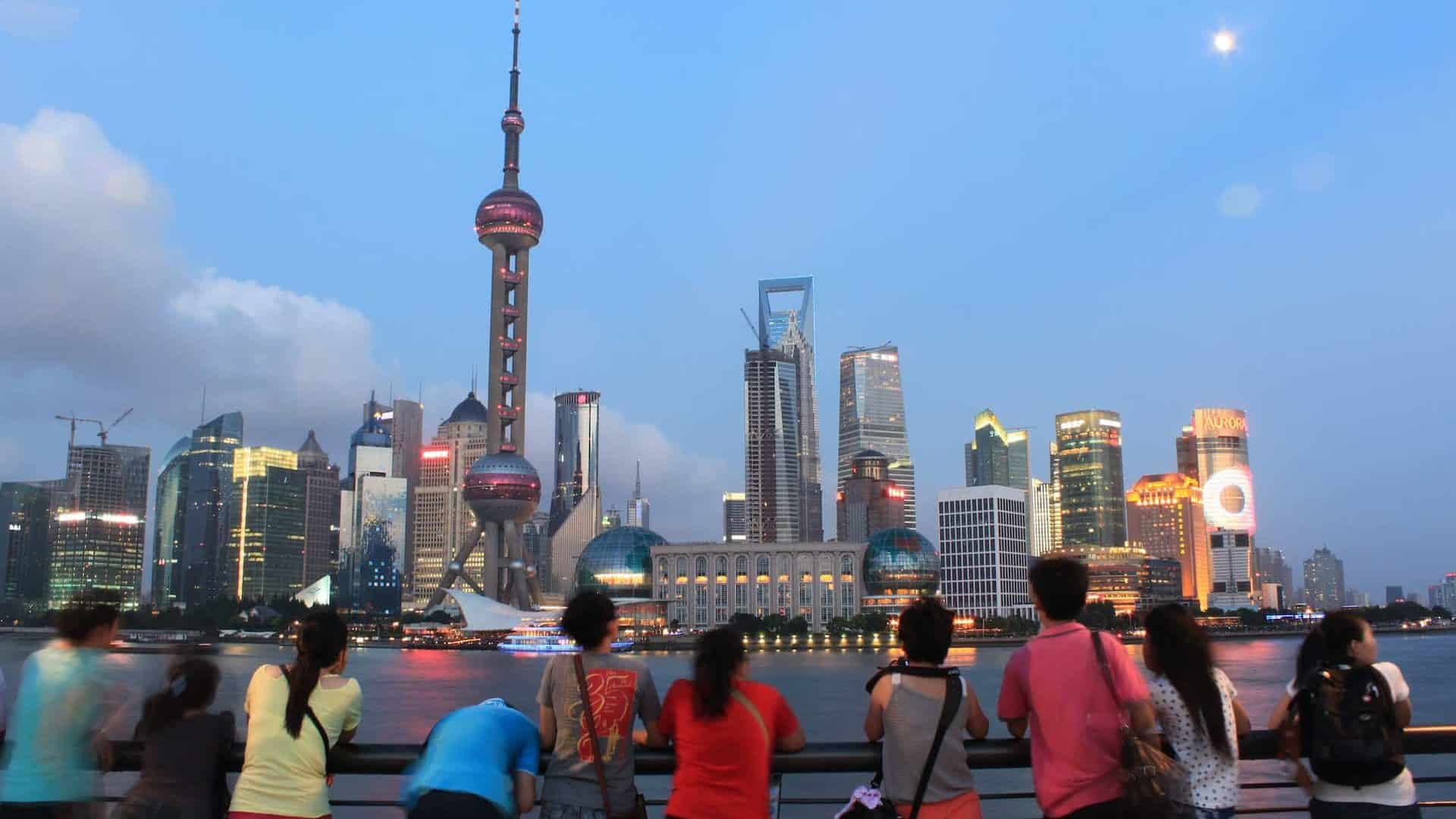 The Bund offers the best views of the Pudong district