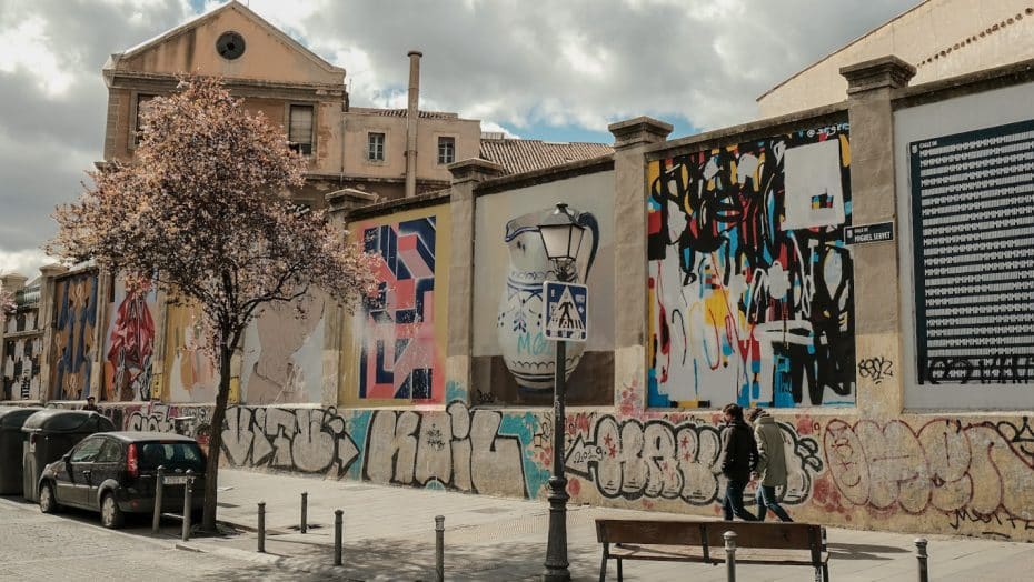 The streets of Lavapies are full of street art