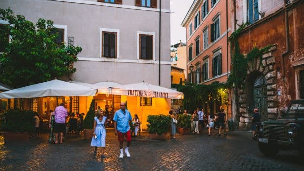Trastevere is a top neighborhood in Rome for tourists
