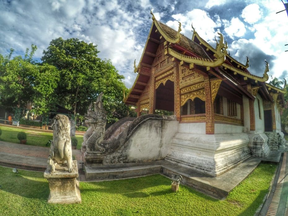 Wat Phra Singh, en Chiang Mai, es uno de los templos más bellos de Tailandia.