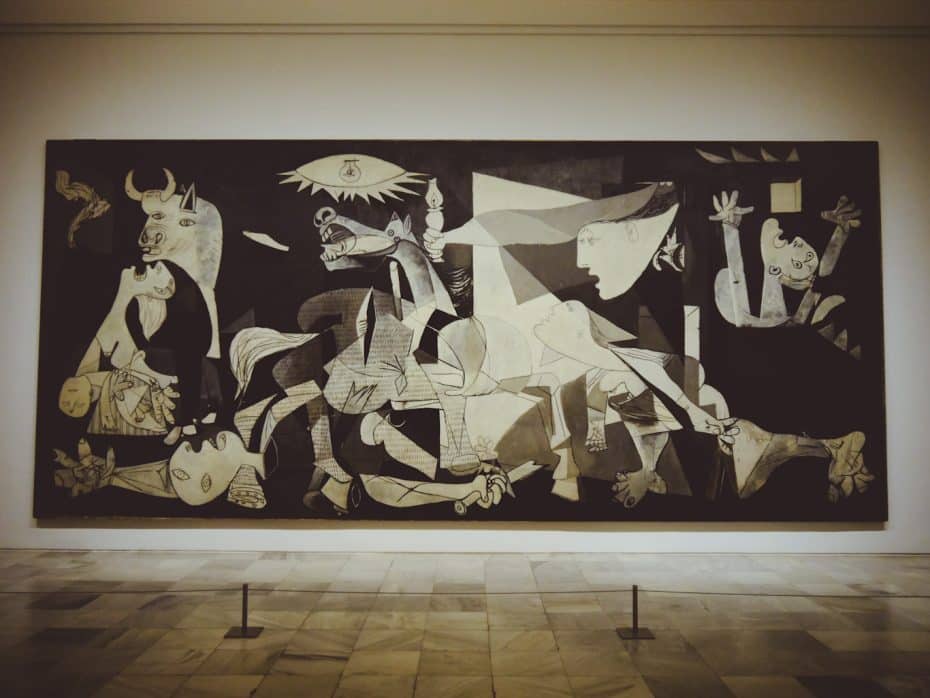 Near El Retiro, you'll find the Reina Sofía Museum, which houses the Guernica painting by Picasso