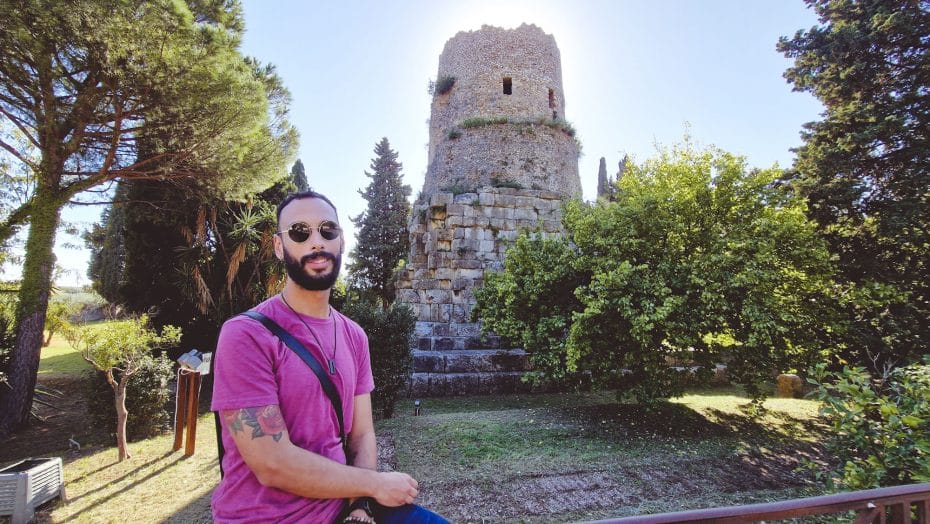 This is me in front of Cicero's tomb in Formia, Italy