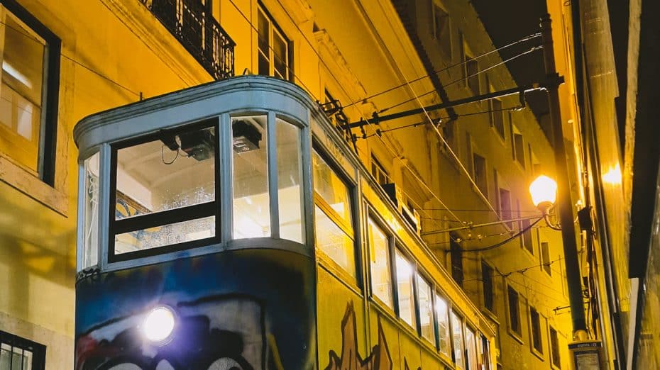 Although people in Lisbon refer to them as elevators, these are funiculars and are a popular transportation method
