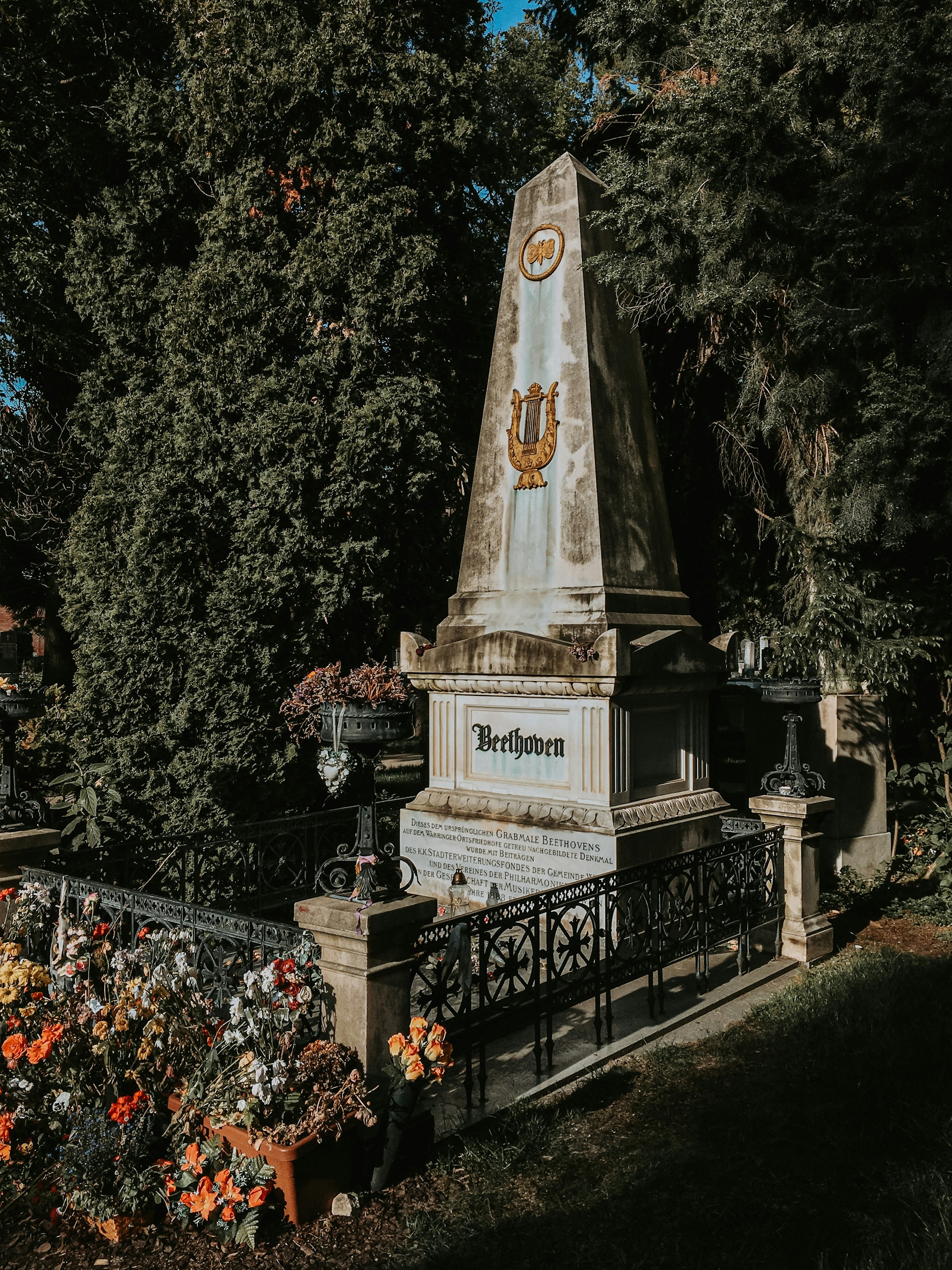 Beethoven's grave - Zentralfriedhof, Vienna