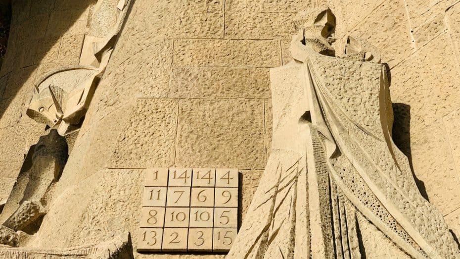 Fun facts about the Sagrada Familia, Barcelona - There's a sudoku