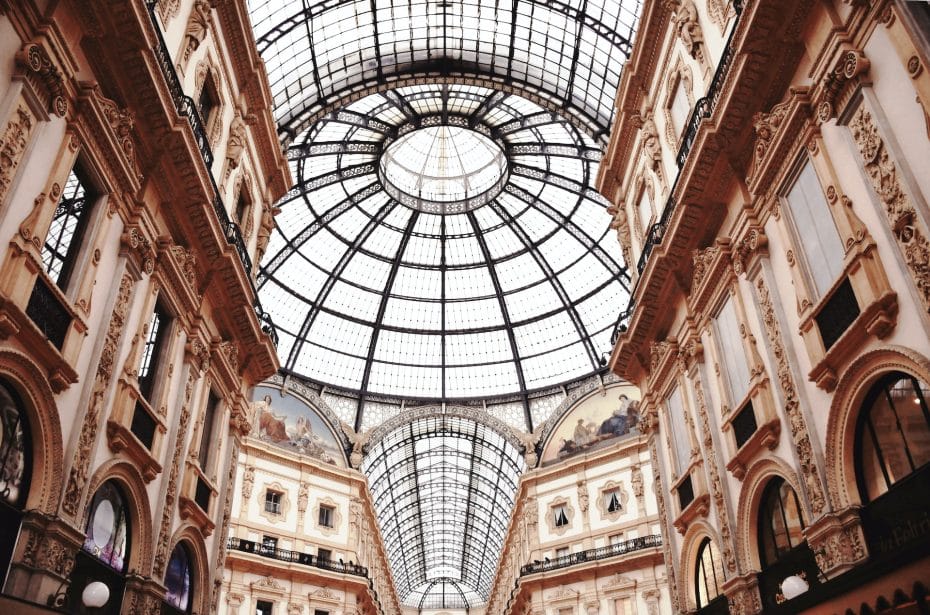 La Galería Vittorio Emanuele II es una de las atracciones más famosas de Milán.