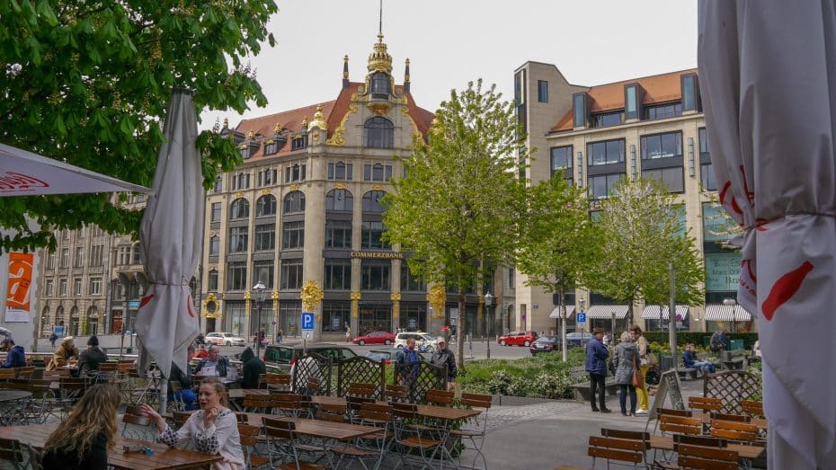 El casco antiguo de Leipzig está repleto de restaurantes, bares y terrazas.
