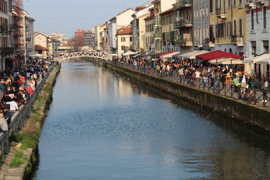 Located south of the city center, Navigli is a popular area for visitors