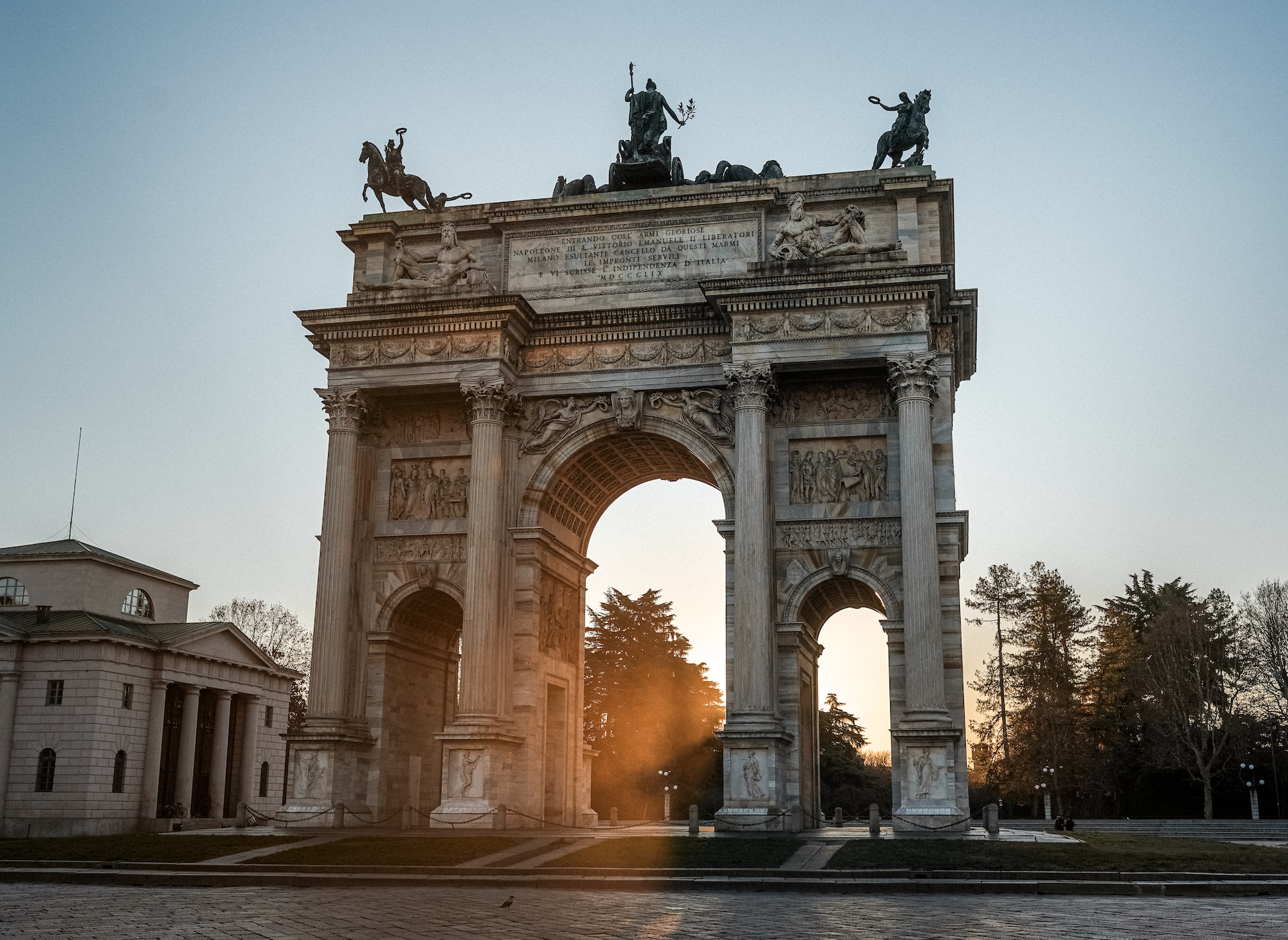 Milan's Sempione Quarter offers beautiful green spaces and attractions.