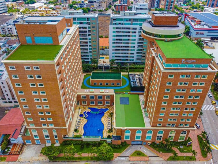 Riomar is a modern and upscale neighborhood situated along the coastline in Barranquilla.