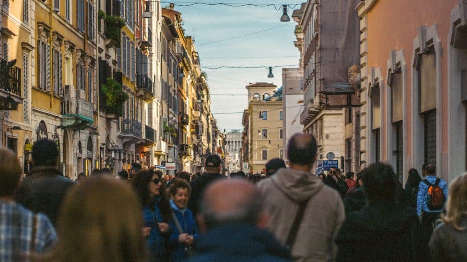 Rome is very crowded during most of the year